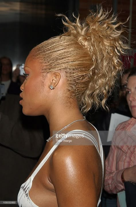 Eve during ELLEGirl presents Eve in concert at ABC Studios in New York City, New York, United States. Eve 90s Rapper, Eve Rapper 90s, Eve 2000s, Eve Rapper, Eve Singer, Mohawk Braids, Eve Fashion, Hair Maintenance Tips, Hair Black Women