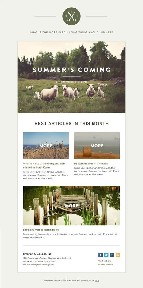 Email Newsletter Inspiration, Newsletter Design Layout, Graphic Design Magazine, Business Newsletter Templates, Green Village, Email Layout, Newsletter Layout, Newsletter Inspiration, Email Marketing Inspiration