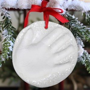 Baby Handprint Ornament, Clay Handprint, Handprint Ornaments, Handprint Christmas, Baby Handprint, Clay Baby, Handprint Crafts, Clay Ornaments, Ornament Kit