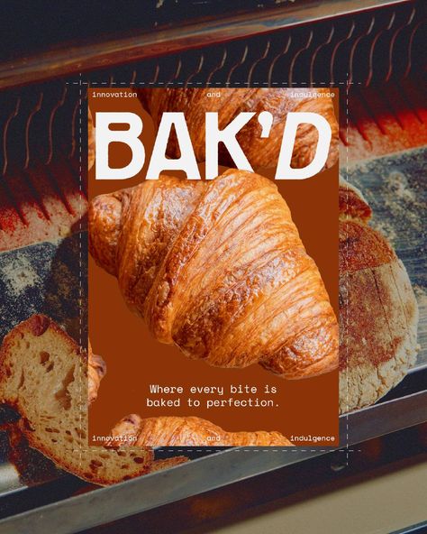 Finally got around to designing a new passion project! Let me introduce you to BAK'D Artisanal Bakery🥖 Had so much fun designing this one! Let me know what you guys think of this! Primary typeface by @pangram.pangram #freelancing101 #creativebusinessowner #designercommunity #freelancingtips #freelancelifestyle #designagency Croissant Graphic Design, Bread Branding, Pangram Pangram, Bakery Branding Design, Bread Brands, Baking Aesthetic, Instagram Feed Planner, Bakery Branding, Social Media Advertising Design