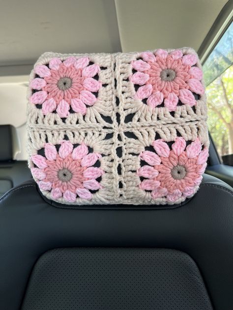 A: 1 headrest cover B: 2 headrest cover C: 4 headrest cover Handmade crochet car headrest cover，it is very lovely and cozy. Crochet Car headrest cover,Seat Headrest Cover,Sunflower Headrest Covers,Flower Headrest Covers,Cute Headrest Cover for Women,colorful headrest cover,car headrest cover,sunflower car headrest cover,Sunny Flower Crochet Headrest Covers,Crochet Headrest Covers the head rest cover fit all types of car seat headrest and it is slip resistant . because it is elasticity,also have Crochet Starwars Pillow, Car Seat Covers Crochet, Crochet For Your Car, Crochet Headrest Cover Free Pattern, Crochet Car Accesories, Crochet Car Headrest Cover Free Pattern, Cute Crochet Car Accessories, Crochet Head Rest Cover, Crochet Car Headrest Cover