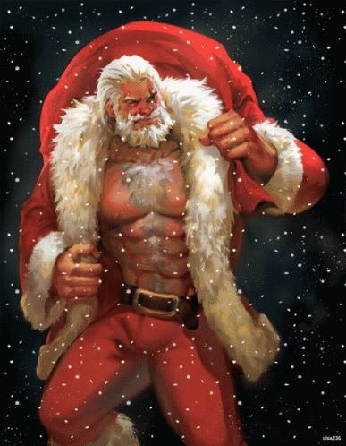 Santa Claus Santa Hunk GIF - SantaClaus Santa SantaHunk - Discover & Share GIFs Santa Clause, Santa Claus, Christmas, Black