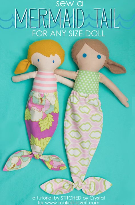 Create Kids Couture, Holiday Hand Towels, Mermaid Christmas, Mermaid Dolls, Sewing Projects For Kids, Doll Sewing Patterns, Bee Crafts, Sewing Dolls, Sewing Toys