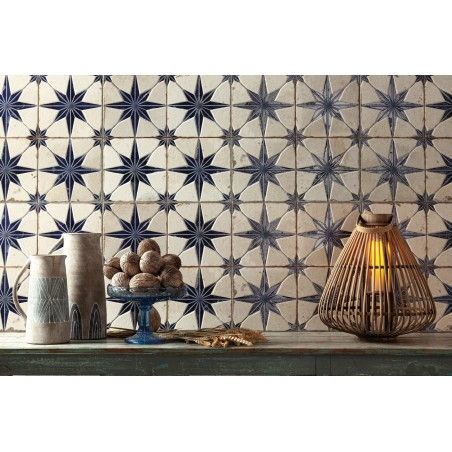 FS Star Blue 45x45cm LT ***NEW VERSION*** Easy Tile, Statement Tiles, Star Tile, Bathroom Showrooms, Pattern Ceramic, Small Tiles, Star Blue, Square Tile, Simple Bathroom