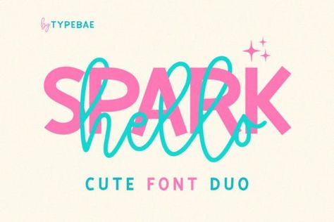 Introducing Hello Spark, the perfect blend of cute script and sans-serif fonts! With its charming and playful appeal, this duo is ideal for a wide range of creative projects. Whether it's books, greet... Cursive Fonts For Tattoos, Tattoos Alphabet, Tattoos Cursive, Tattoos Numbers, Tattoos Names, Tattoos Script, Pretty Lettering, Adventure Fonts, Simple Fonts