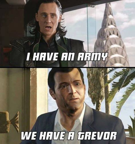 Would Trevor beat Loki's army? Why not :D Rampage mode activated! Gta Logic, Gta 5 Funny, Gta Funny, Grand Theft Auto Series, Gta 5 Online, Video Game Memes, Random Images, Gta V, Gta San Andreas