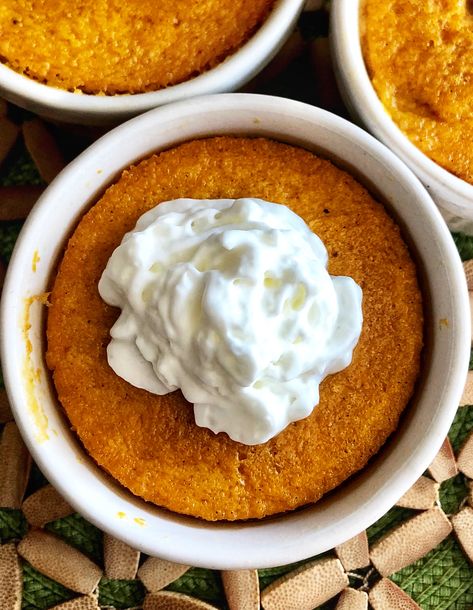 #Cook2Follow #AllrecipesAllstars #AllrecipesFaceless #AllrecipesTastemakers #AllstarsTastemakers Pumpkin Custard Recipe, Pumpkin Custard Pie, Easy Custard, Pumpkin Cravings, Custard Recipe, Pumpkin Custard, Flan Recipe, Homemade Pumpkin Puree, Individual Desserts