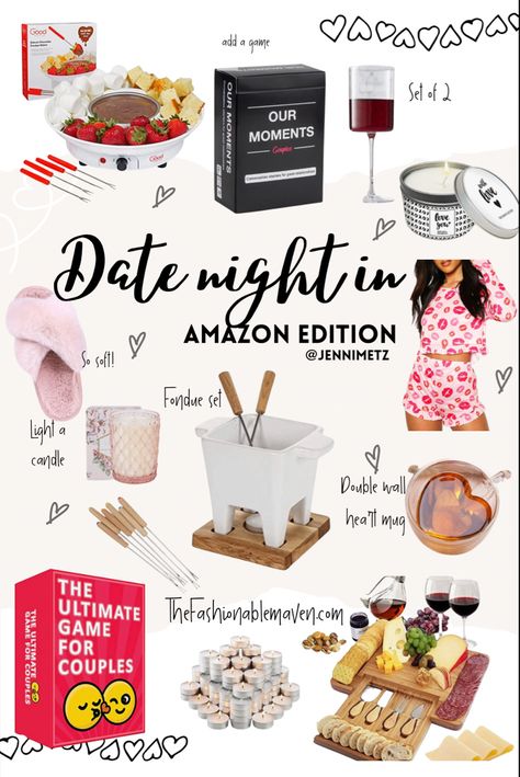 Date night in with your loved one doesn’t have to be dinner and a movie. Here’s a fun date night idea: fondue & game night. Set up the charcuterie board and grab some wine & call it a date! #dateideas #datenightideas #valentines Movie Date Night At Home Set Up, Fondue Date Night, Date Night In Ideas, Couples Movie Night, Indoor Movie Night, Night In Ideas, Indoor Date Ideas, Date Night Movies, Game For Couples