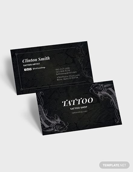 Business Card Design Tattoo Artist, Tattoo Artist Logo Ideas, Tattoo Buissnes Card Ideas, Tattoo Card Design, Tattoo Business Cards Ideas, Tattoo Artist Logo Design, Business Card Tattoo, Tattoo Business Cards, Net Tattoo