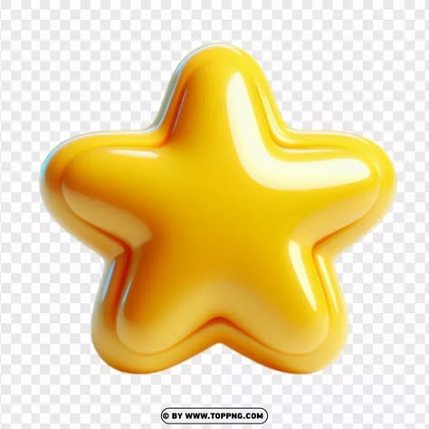 Yellow Png, Star Yellow, Star Emoji, Star 3d, Star Png, Insta Stickers, Round Star, Star Clipart, Iphone Stickers