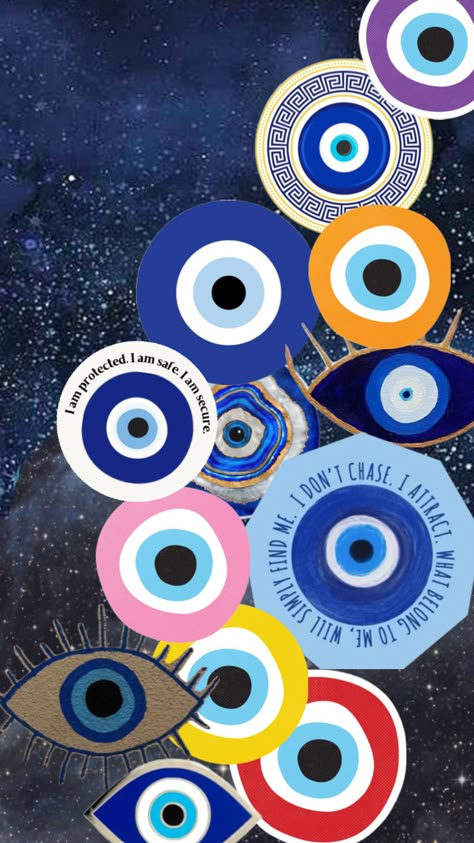 Evil Eye Screen Saver, Iphone Screen Savers, Moon And Stars Wallpaper, Evil Eye Art, Positive Quotes Wallpaper, Eye Illustration, Eyes Wallpaper, Evil Eye Design, Abstract Iphone Wallpaper