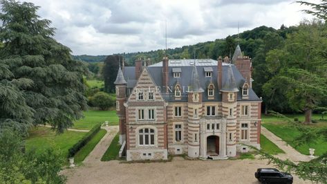 Exceptional 19th Century Château for Sale in Brionne French Chateau For Sale, Chateau For Sale, Bald Cypress, Enchanted Island, Gothic Buildings, Castles In Scotland, Wooden Staircases, Manor Houses, Chateau France