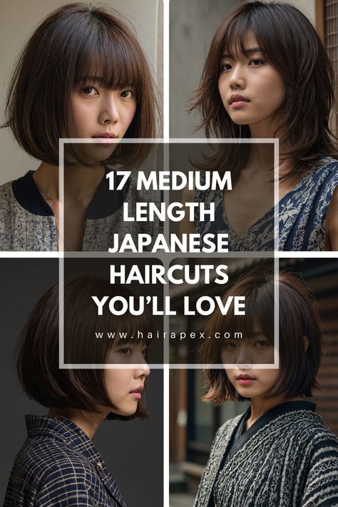 Explore 17 beautiful Japanese haircuts for medium hair that blend traditional charm with modern trends. Perfect for a unique look! #JapaneseHaircuts Japanese Medium Haircut, Japanese Hair Trends, Layered Asian Hair, Medium Length Haircut Japanese, Short Haircut Asian, Japan Haircut, Japanese Haircuts, Japanese Hair Styles, Box Braids Tutorial