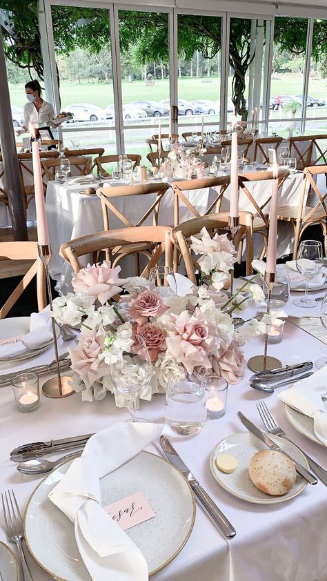 Low Floral Centerpieces, Wedding Stylist, Floral Centerpieces, The Table, Wedding Table, Blush, Flowers, Floral, Pink