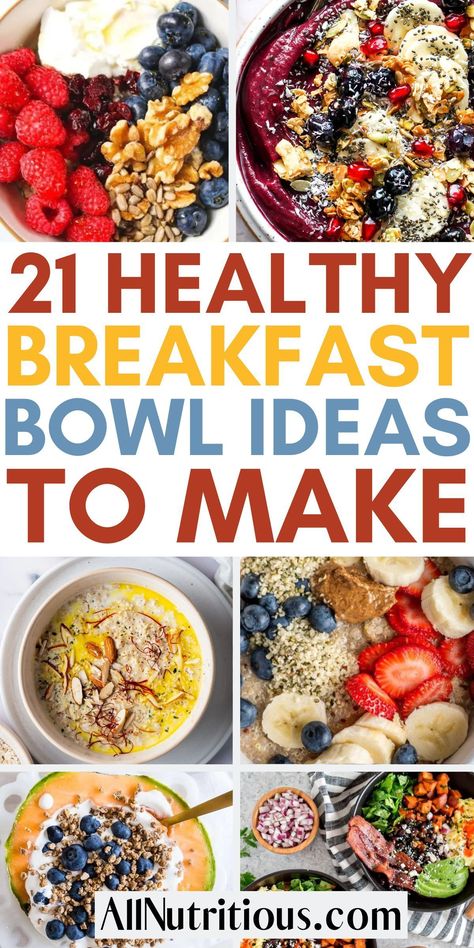 When it comes to healthy breakfast ideas, these bowls are the perfect option! Add these to your meal plan to help with weight loss. These are easy recipes, packed with healthy ingredients and so much flavor. Power Bowls Breakfast, Brunch Skillet, Skillet Eggs, Fitness Breakfast, Healthy Breakfast Choices, Breakfast Bowls Recipe, Eggs Recipes, Healthy Bowls Recipes, Healthy Breakfast Bowls