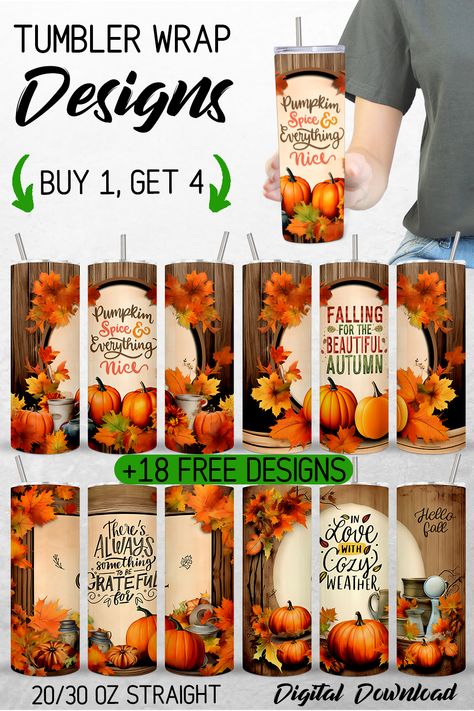 Tumbler Wrap Ideas, Tumbler Wrap Designs, Fall Tumbler, Sublimation Ideas, Autumn Thanksgiving, Wrap Ideas, Free Tumbler, Sublimation Tumbler, Tumbler Design