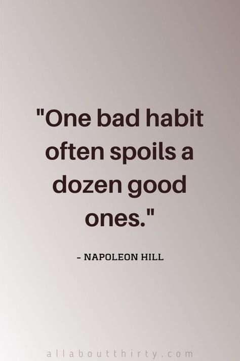 Quotes For Change, Bad Habits Quotes, Recovering Addict Quotes, Free Life Quotes, Quit Bad Habits, Change Your Habits, Bad Quotes, Habit Quotes, Discipline Quotes