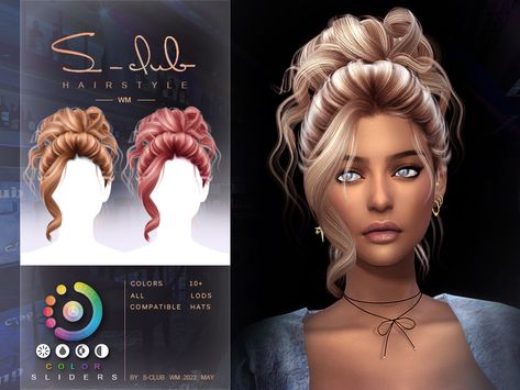 Relaxed Updo, Sims 4 Cc Hair, Die Sims 4, Pelo Sims, Sims 4 Expansions, Tumblr Sims 4, Sims 4 Cc Folder, Free Sims, Sims 4 Toddler