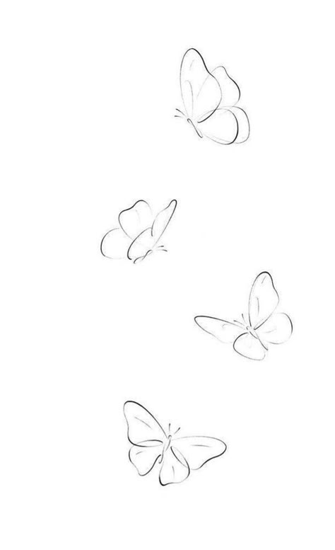 Butterfly Simple, Linework Butterfly Tattoo Simple, Little Butterfly Tattoo, Fineline Tattoo Minimalist Butterfly, Continuous Line Tattoo Butterfly, Butterfly Single Line Tattoo, Minimalist Buterfluffy Tattoo, Butterfly Outline, Fine Line Tattoos