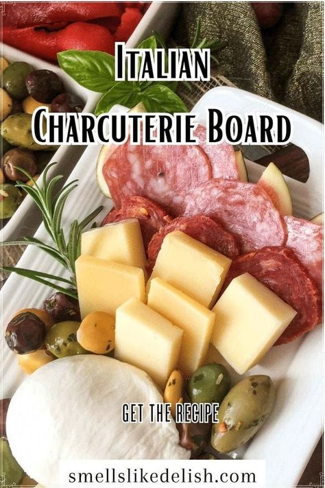 Create a restaurant-worthy spread with this Italian Charcuterie Board! This recipe guides you through selecting cured meats, cheeses, olives, and other antipasti for a visually stunning and delicious appetizer platter. Perfect for entertaining or a luxurious solo treat, it's an effortless way to impress! Italian Charcuterie Board, Italian Charcuterie, Fig Preserves Recipe, Appetizer Platter, Marinated Olives, Appetizer Platters, Casual Entertaining, Charcuterie Platter, Sliced Meat