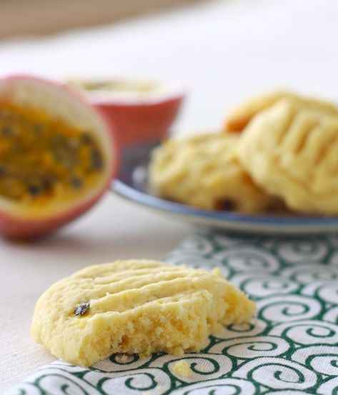 Passion Fruit Butter Cookies | Season with Spice Fruit Biscuits, Butter Cookie Recipe Easy, Fruit Butter, Passionfruit Recipes, Asian Spices, Fruit Cookies, Vanilla Shake, Easy Asian Recipes, Easy Asian