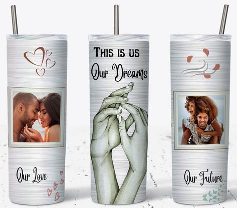 His And Hers Tumbler Ideas, Couples Tumbler Ideas, Couple Tumbler Ideas, Husband And Wife Epoxy Tumblers, Husband And Wife Tumbler Cups, Married Sublimation Tumbler, Photo Tumbler Wrap, Baby Ultrasound, Menue Design