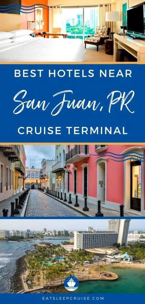 If you are taking a cruise from San Juan, Puerto Rico, find the perfect pre-cruise or post cruise accommodations with our Top Hotels Near the San Juan Cruise Port. #cruise #SanJuan #PuertoRico #hotels #eatsleepcruise Southern Caribbean Cruise, San Juan Hotels, Top Cruise, Marriott Resorts, Dream Trips, Cruise Excursions, Caribbean Vacations, Cruise Destinations, San Juan Puerto Rico