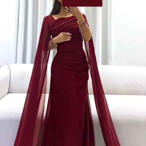 Red Dress Classy Long, Simple Elegant Dresses Classy Chic, Elegant Dresses Classy Chic, Rectangle Body Shape Fashion, Simple Elegant Dresses, Eid Outfits, Soiree Dress, Red Dresses Classy, Dresses Classy