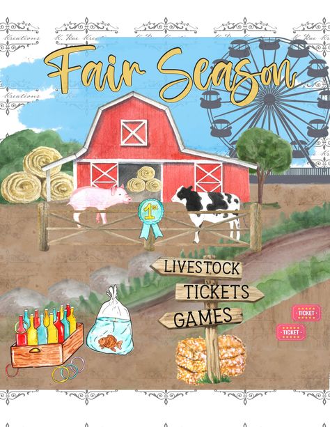 County Fair Theme, Fair Season, Fair Theme, Austin Art, Chalk Wall, Game Tickets, County Fair, State Fair, The Fair