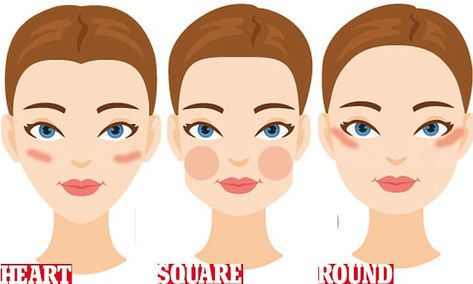 Makeup artist reveals where to apply blusher for your your face shape Apply Blush Round Face, How To Apply Blusher, Homemade Blush, Blusher Makeup, Korean Beauty Tips, Revlon Makeup, How To Apply Blush, Dry Skin Patches, Makeup Guide