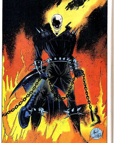 Marvelman901 on Instagram: “Ghost Rider by Mark Buckingham (1993)  #marvel #superhero #supernatural #ghostrider #fire #skeleton #demon #comics #90s #markbuckingham…” Fire Skeleton, Marvel Superhero, Ghost Rider, Supernatural, Skeleton, Ghost, Marvel, Comics, On Instagram