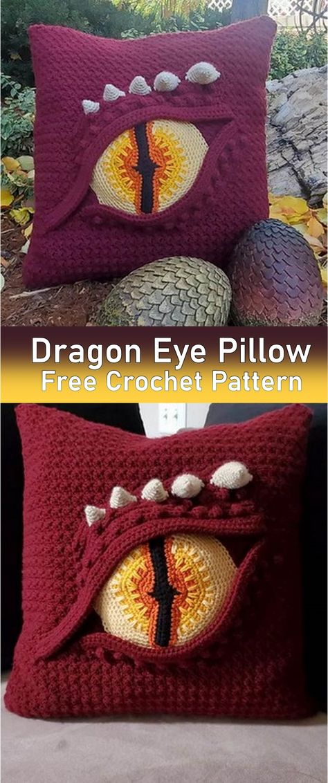 Crochet Dragon Pillow Pattern Dragon Pillow Crochet Pattern, Dragon Pillow Pattern, Crochet Grinch Pillow Pattern, Crochet Dragon Pillow, Dragon Crochet Blanket Pattern, Zelda Sewing Projects, Crochet Headrest Cover Pattern, Sleeping Dragon Crochet Pattern, Labrynth Crochet Patterns