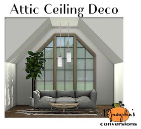 Sims 4 CC's - The Best: Attic Ceiling Deco by 13Pumpkin31 Sims 4 Attic Cc, Grill Cc Sims 4, Sims 4 Ceiling Cc, Sims 4 Attic, Sims 4 Ceiling, Sims 4 Cc Build Mode, Attic Ceiling, Sims 4 Build Mode, October Fest