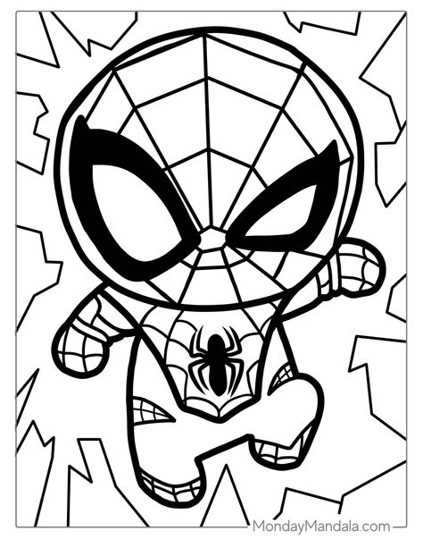 40 Spider-Man Coloring Pages (Free PDF Printables) Spiderman Coloring Pages, Superhero Coloring Pages, Hello Kitty Colouring Pages, Spiderman Coloring, Superhero Coloring, Coloring Art, Drawing Color, صفحات التلوين, Hello Kitty Coloring