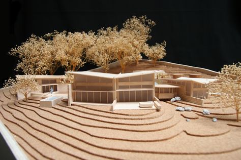 Gallery of Butterfly House / Feldman Architecture - 58 Feldman Architecture, Models Architecture, Model Landscape, Modern Architecture Design, Architectural Model, Ancient Greek Architecture, Arch Model, Architecture Model Making, Butterfly House