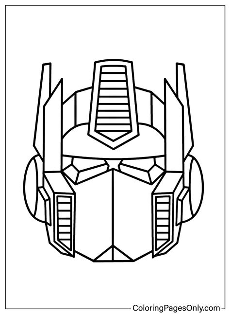 Optimus Prime Coloring Pages - Coloring Pages For Kids And Adults Optimus Prime Drawing Easy, Optimus Prime Coloring Page, Optimus Prime Drawing, Optimus Prime Printable, Optimus Prime Face, Transformers Coloring, Transformers Coloring Pages, Optimus Prime Art, Transformers Birthday Parties