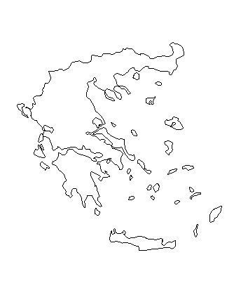 Map of Greece - a Basic Map of Greece and the Greek Isles Greek Islands Map, Crete Map, Greece Drawing, Greece Tattoo, Athens Map, Map Of Greece, Greece Country, Maps Aesthetic, Island Tattoo