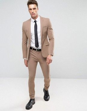 Tan Blazer Outfits Mens, Tan Blazer Outfits, Stylish Suits For Men, Formal Suits For Men, Formal Suits Men, Asos Wedding, Young Mens Fashion, Wedding Outfit Men, Suit For Men