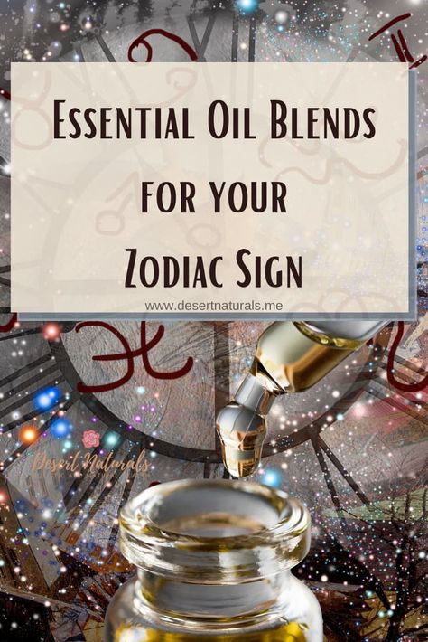 Essential Oil Zodiac via @desertnaturals Roller Ball Blends, Capricorn And Pisces, Frankincense Essential Oil Uses, Zodiac Essential Oils, Aromatherapy Oil Blends, Spa Essential Oils, Essential Oil Aphrodisiac, Essential Oil Perfume Blends, Joy Essential Oil