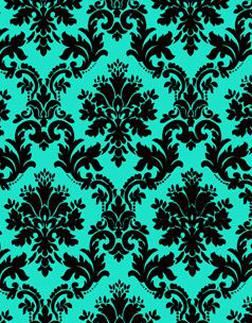 bren would never go for it but I LOVE IT Arabesque Background, Turquoise Living Room Decor, Turquoise Paint, Turquoise Wallpaper, Motif Art Deco, Turquoise Painting, Paper Napkins For Decoupage, Flowery Wallpaper, Black Room