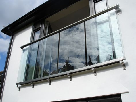 Juliet Balcony Ideas, Dormer Conversion, Glass Juliet Balcony, Glass Balcony Railing, Iron Ideas, Balcony Glass Design, Juliette Balcony, Window Balcony, French Balcony