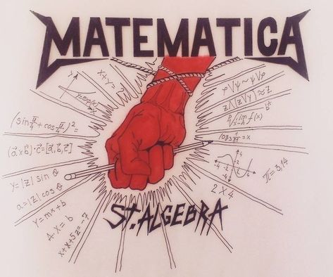 Math Art Drawing, Math Draw, Metallica Drawing, Metallica Fanart, Metallica Meme, Algebra Math, Math Drawing, Arte Heavy Metal, Metal Meme