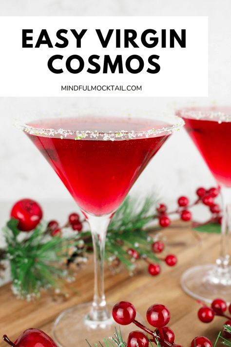 Are you looking for a virgin cosmopolitan drink thats easy to make? This virgin cosmo is non alcoholic and has a delicious combination of cranberry, orange and lime juice. Perfect for pregnancy this virgin drinks recipe is a must for Christmas and the Holidays! Virgin Cosmopolitan, Virgin Drink Recipes, Cosmopolitan Drink, Cosmo Recipe, Cosmopolitan Recipe, Virgin Drinks, Easy Mocktail Recipes, Drinks Recipe, Lime Peel