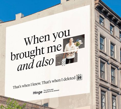 Frederico Roberto on LinkedIn: Love these latest OHH from Hinge, the dating app. It takes bravery to… Typography Ads, Copywriting Ads, Copy Ads, Billboard Design, Great Ads, Social Ads, Dating App, Graphic Design Photography, Advertising Poster