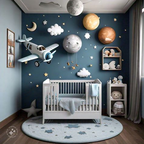 Night Sky Nursery, Creative Nursery, Adventure Theme Nursery, Sky Nursery, Floating Lanterns, Baby Nursery Themes, Adventure Theme, Theme Nursery, Adventure Baby