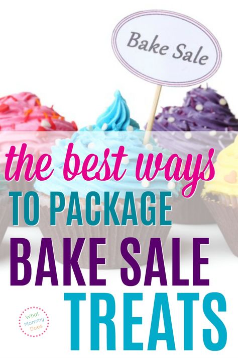 If you want to sell out at your next school or sports fundraiser, then try these unique bake sale wrapping ideas!!….We are going to use idea #3 to raise money for our club's next sales event. I love the exact ribbons + creative packages she mentioned! #bakesale #fundraiser #cookies #pta Bake Sale Packaging Ideas, Easy Bake Sale Ideas, Diy Cookie Packaging, Fundraiser Bake Sale, Bake Sale Ideas, Fall Bake Sale, Bake Sale Desserts, Lemon Bar Cookies, Bake Sale Treats