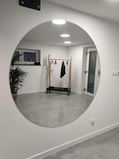 Big Circle Mirror Bedroom, Big Circle Mirror, Big Round Mirror, Circle Mirror, Bedroom Mirror, Round Mirror, Round Mirrors, Oversized Mirror, Loft