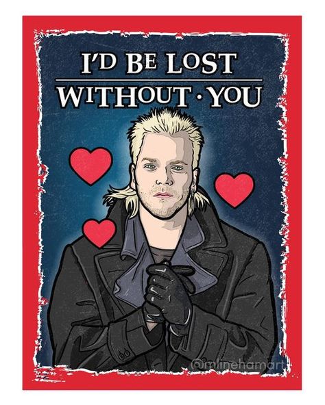 Matthew Lineham on Instagram: "80’s Horror Valentine" Horror Valentines, Lost Boys Movie, The Lost Boys 1987, The Lost Boys, My Funny Valentine, Valentines For Boys, New Rock, Lost Boys, Classic Horror