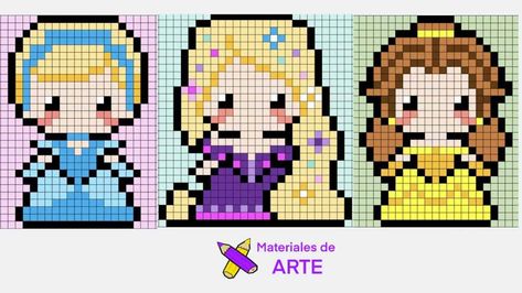 Seed Bead Projects, Disney Cross Stitch Patterns, Easy Pixel Art, Pixel Drawing, Diy Perler Bead Crafts, Disney Cross Stitch, Diy Perler Beads, Pixel Pattern, Pixel Art Pattern