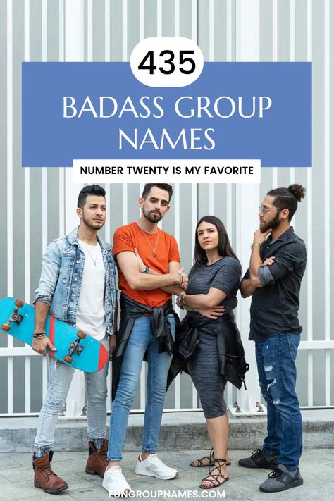 435 Totally Badass Group Names! Dark Group Names, Dark Group Chat Names, Best Group Names, Group Chat Names, Badass Names, Group Names Ideas, Friendship Group, Group Names, Group Name